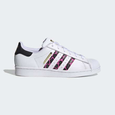 adidas Superstar Shoes White / Screaming Pink / Black 5 - Women Lifestyle Trainers