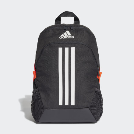 Adidas Power 5 Backpack Small Carbon / White / Vista Grey / App Solar Red NS - Kids Training Bags