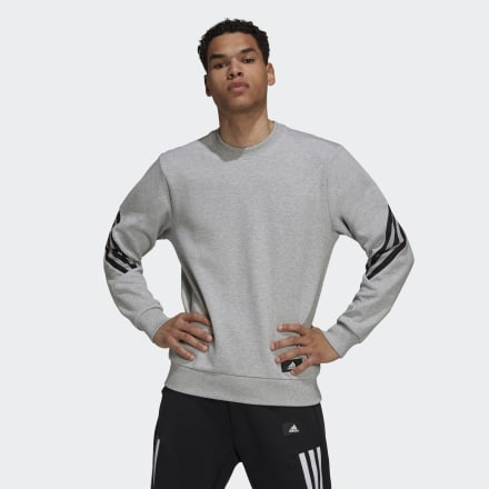 adidas adidas Sportswear Future Icons 3-Stripes Sweatshirt Grey 2XL - Men Lifestyle Shirts,Sweatshirts