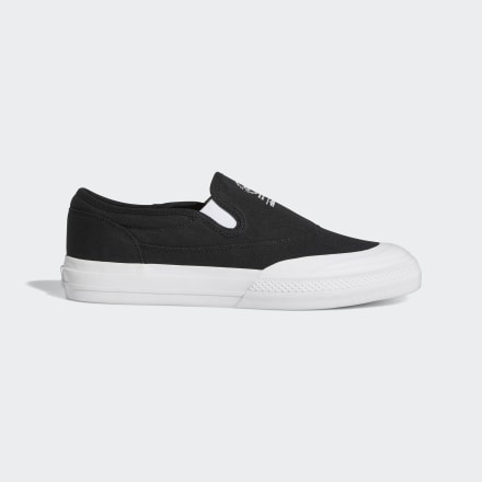 Adidas Nizza RF Slip Shoes Black / White 5 - Unisex Lifestyle Trainers