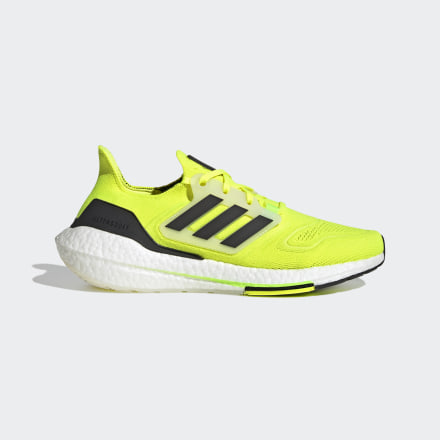 adidas Ultraboost 22 Shoes Solar Yellow / Black / White 7 - Men Running Trainers