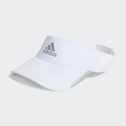 Adidas AEROREADY Runner Visor White OSFW - Unisex Running Headwear