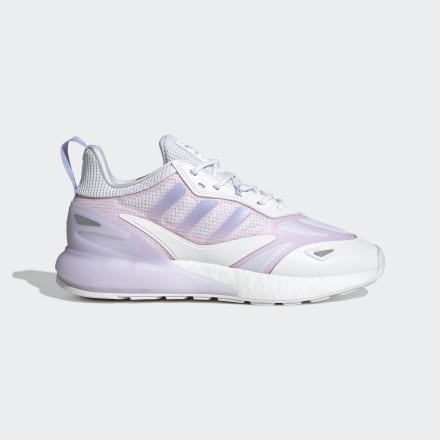 adidas ZX 2K Boost 2.0 Shoes White / Violet Tone / Pink 7 - Women Lifestyle Trainers