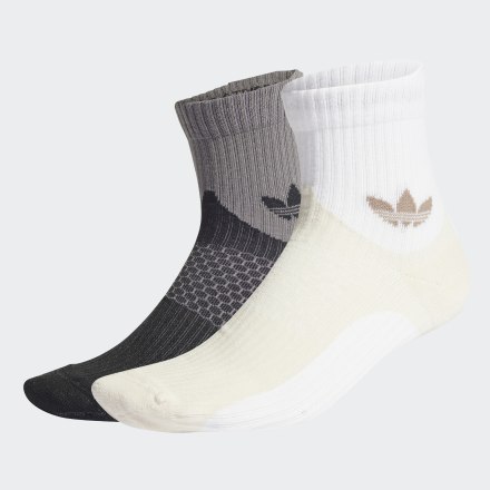 Adidas Modern City Crew Socks 2 Pairs Wonder White / Grey S - Unisex Lifestyle Socks & Leg Warmers