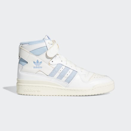 Adidas Forum 84 High Shoes White / Off White / Sky 7.5 - Men Lifestyle,Skateboarding Trainers