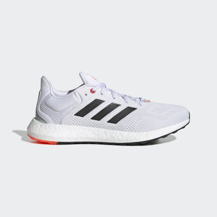 adidas Pureboost 21 Shoes White / Black / Red 8.5 - Men Running Sport Shoes,Trainers