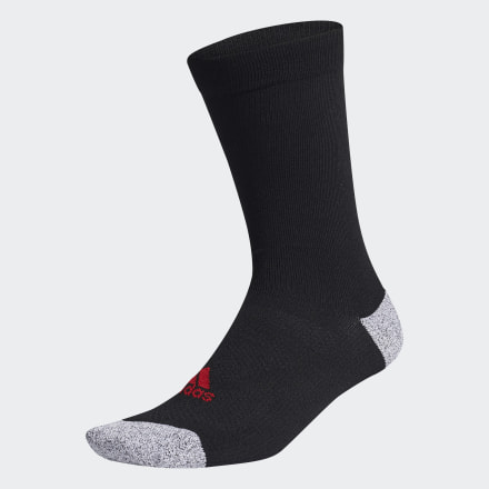 Adidas Tour Crew Socks Black / Scarlet 12-15 - Men Golf Socks & Leg Warmers