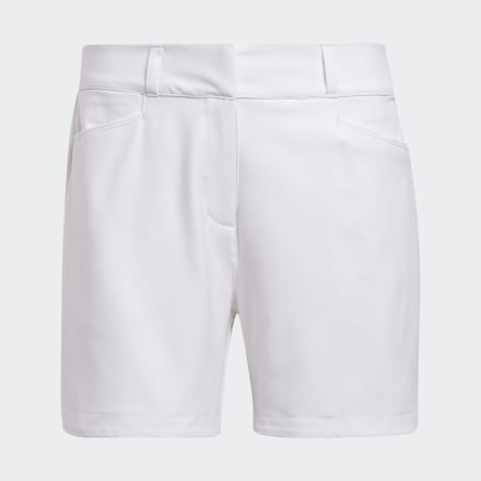 Adidas Solid 5-Inch Shorts White 10 - Women Golf Shorts