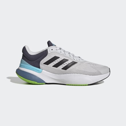 Adidas Response Super 3.0 Shoes DAsh Grey / Black / Wonder Steel 9.5 - Men Running Trainers