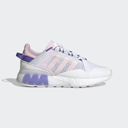 Adidas ZX 2K Boost Pure Shoes White / Pink / Purple 5.5 - Women Lifestyle Trainers