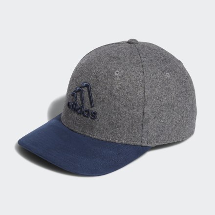adidas 3-Stripes Club Cap Grey Mel OSFM - Men Golf Headwear
