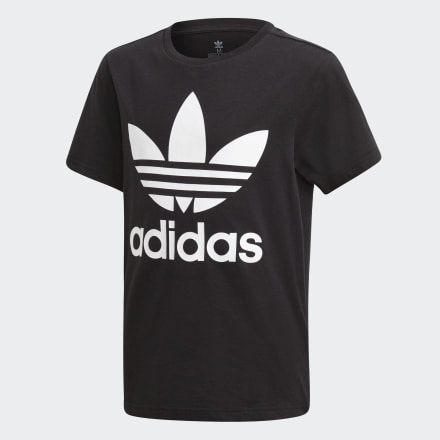 

Camiseta Trefoil Kids  adidas, Preto