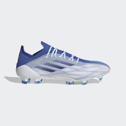 adidas X Speedflow.1 Firm Ground Boots White / Legacy Indigo / Sky Rush 11 - Unisex Football Football Boots