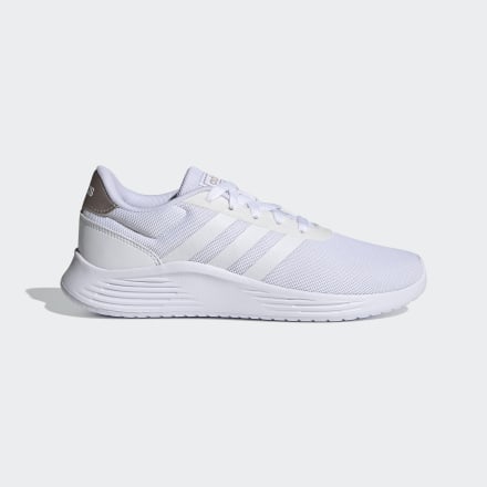 adidas Lite Racer 2.0 Shoes Grey / White / Champagne Met. 10 - Women Running,Lifestyle Sport Shoes,Trainers
