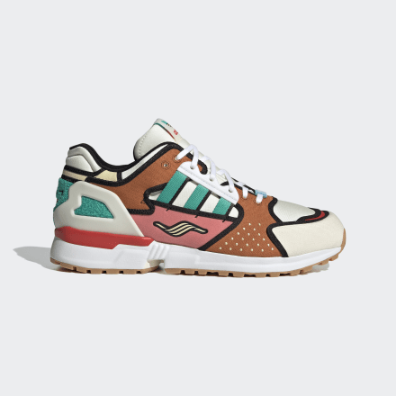Adidas ZX 10000 Krusty Burger Shoes Cream White / Supplier Colour / White 6 - Unisex Lifestyle Trainers