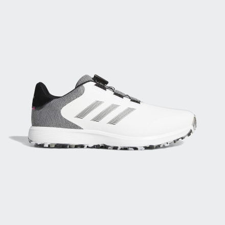 adidas S2G BOA Spikeless Golf Shoes White / Black / Grey 12 - Men Golf Sport Shoes,Trainers