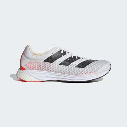 adidas Adizero Pro Shoes White / Black / Red 13 - Men Running Sport Shoes,Trainers