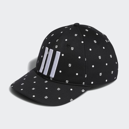 adidas Allover Print Shield Cap Black OSFM - Men Golf Headwear