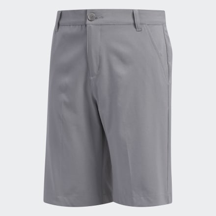 adidas Solid Golf Shorts Grey 15-16 - Kids Golf Shorts