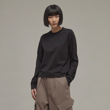 Adidas Classic Logo Long Sleeve Tee Black XS - Women Lifestyle Shirts