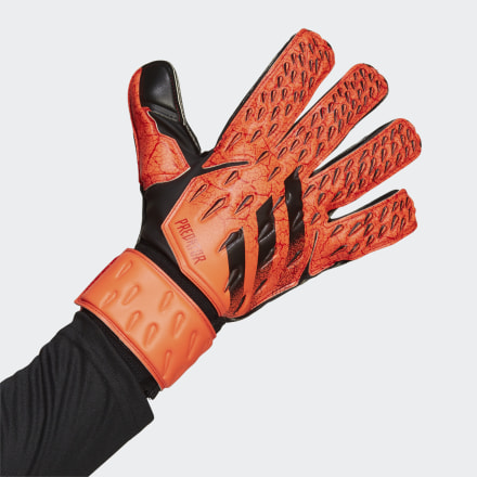 adidas PRedator Match Goalkeeper Gloves Solar Red / Red / Black 8 - Unisex Football Gloves