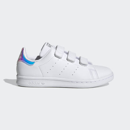 adidas Stan Smith Shoes White / Silver Metallic 2 - Kids Lifestyle Trainers