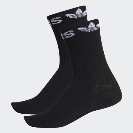 

Meias Linear Cuff Crew 2 Pares Unisex  adidas, Preto