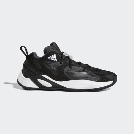 adidas Exhibit A Shoes Black / Silver Metallic / Team Dark Grey 9 - Unisex Basketball Sport Shoes,Trainers