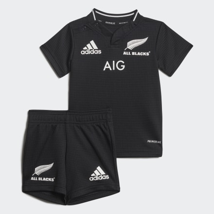 adidas All Blacks PrimeBlue Replica Home Infant Kit Black 3-6M - Kids Rugby Jerseys