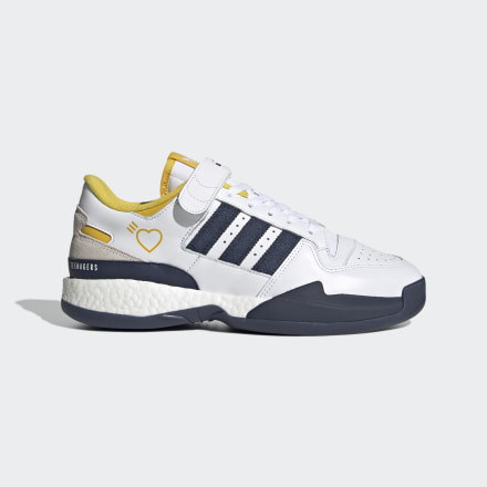 Adidas Human Made Forum Shoes White / Hazy Yellow / Collegiate Navy 12 - Men Lifestyle Trainers