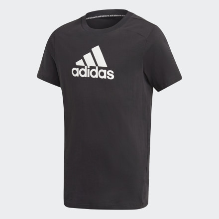 adidas Logo Tee Black / White 13-14 - Kids Training Shirts