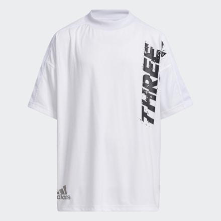 adidas Tee White 13-14 - Kids Lifestyle Shirts