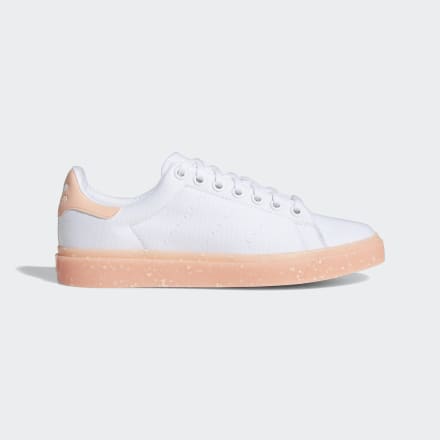 adidas Stan Smith Vulc Shoes White / Glow Pink 7.5 - Women Lifestyle Trainers