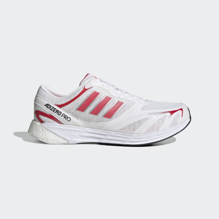 adidas Adizero Pro V1 DNA Shoes White / Vivid Red / Solar Red 12 - Men Running Sport Shoes,Trainers