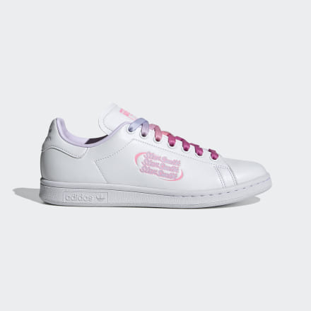 adidas Stan Smith Shoes White / Purple Tint 5.5 - Women Lifestyle Trainers