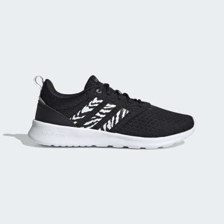 adidas QT Racer 2.0 Shoes Black / Silver Metallic 7 - Women Running,Lifestyle Sport Shoes,Trainers