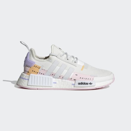adidas NMD_R1 Shoes Crystal White / Crystal White / Pink 7 - Women Lifestyle Trainers