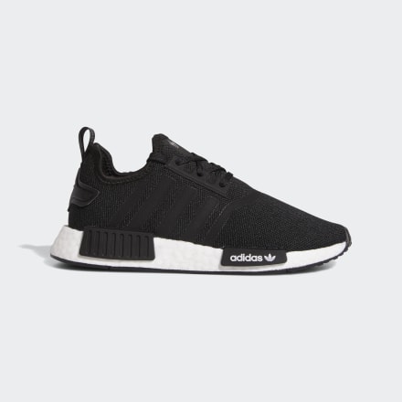 adidas NMD_R1 Refined Shoes Black / White 3 - Kids Lifestyle Trainers
