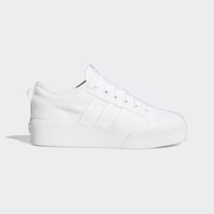 Adidas Nizza Platform Shoes White / White 5 - Women Lifestyle Trainers