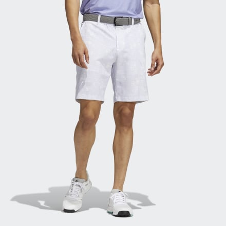 adidas Ultimate365 PrimeGreen Print Shorts Violet Tone 36 - Men Golf Shorts
