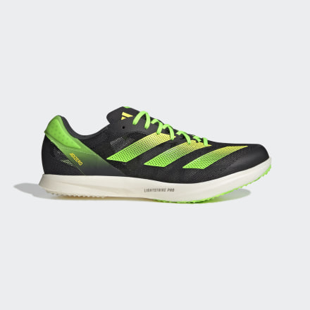 Adidas Adizero Avanti TYO Shoes Black / Beam Yellow / Solar Green 9 - Unisex Running Trainers