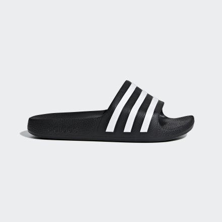 Adidas Adilette Aqua Slides Black / White / Black 10K - Kids Swimming Sandals & Thongs,Sport Shoes