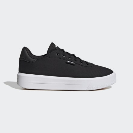 Adidas Court Platform CLN Shoes Black / White / Black 6.5 - Women Skateboarding Trainers
