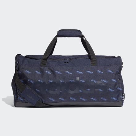 

Mala Duffel Linear Logo Unisex  adidas, Preto