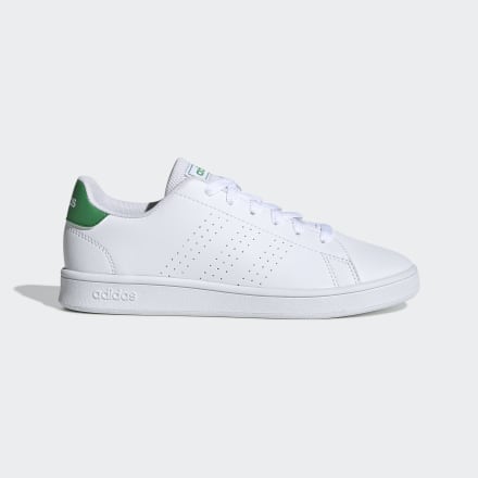 adidas Advantage Shoes White / Green / Grey 13K - Kids Tennis,Lifestyle Sport Shoes,Trainers
