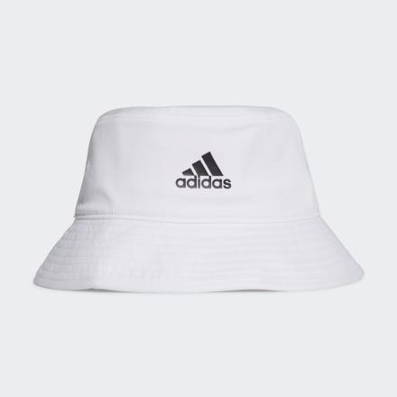 adidas Cotton Bucket Hat White / Black OSFM - Unisex Training Headwear