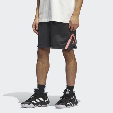 adidas Select Summer Shorts Carbon / Wonder Clay L 7 - Men Basketball Shorts