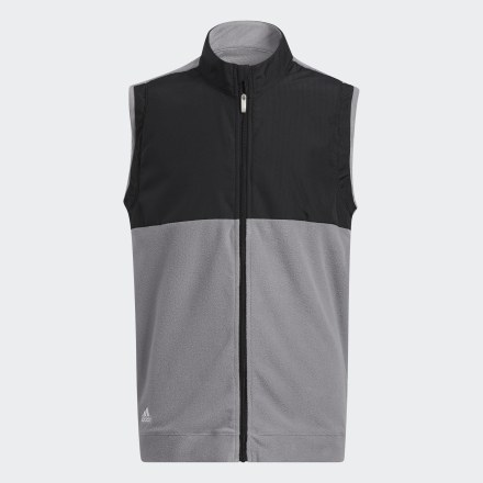 Adidas Fleece PrimeGreen Vest Black 910Y - Kids Golf Jackets