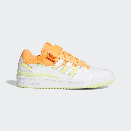 Adidas Forum Low Premium Shoes Screaming Orange / Yellow Tint / White 7 - Women Lifestyle Trainers