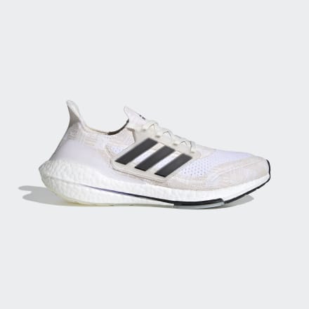 Adidas Ultraboost 21 PrimeBlue Shoes Non Dyed / Black / Night Flash 7.5 - Unisex Running Trainers